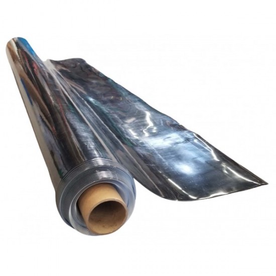 Dura Smooth - 20mil - Heavy Duty Black/White Polyethylene Plastic Sheeting - 12' x 100'