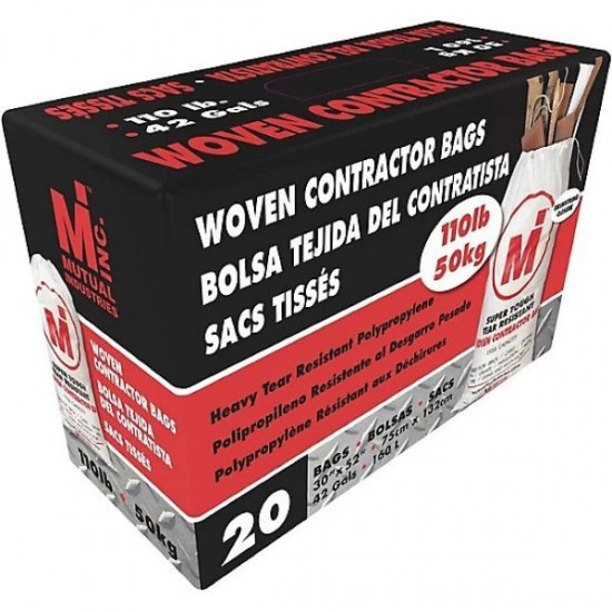 Woven Contractor Bags - 110LB Capacity