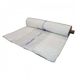 10 Mil Flame Retardant String Reinforced Translucent White Plastic Sheeting - 13' x 50'