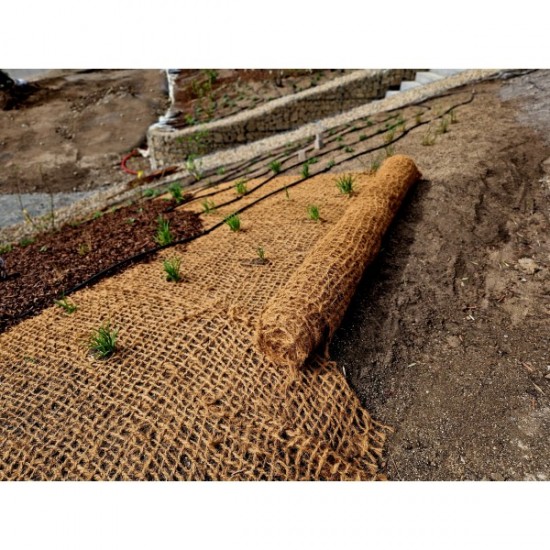 Jute 100% Biodegradable Erosion Control Matting - 4' x 225'