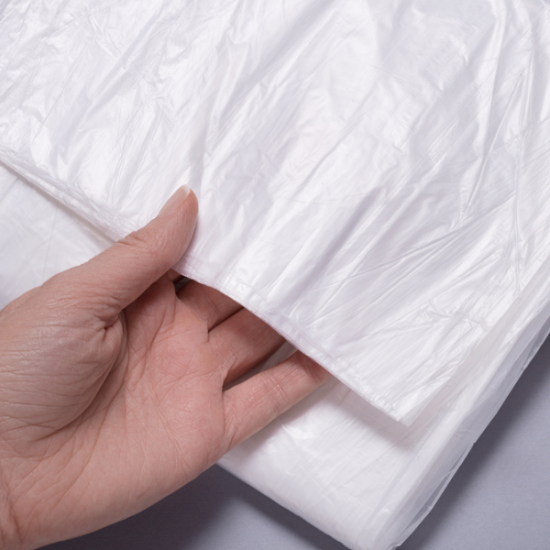 white plastic sheeting