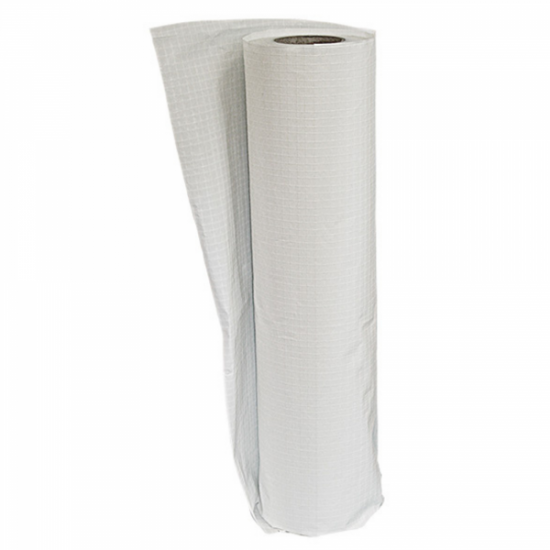 String reinforced plastic sheeting roll