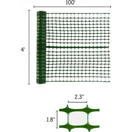 Green Safety Fence - 4' x 100'