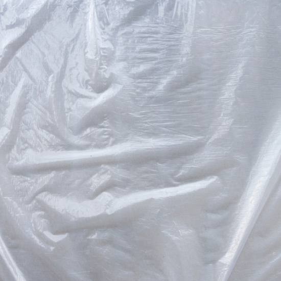 Clear plastic sheeting