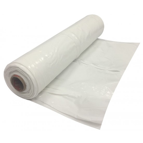 Flame Retardant White Plastic Sheeting 6 mil - 20' x 100'