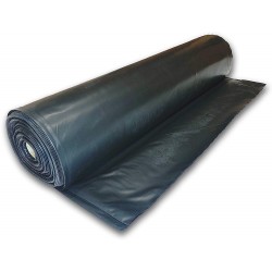 Poly Cover Black Polyethylene Plastic Sheeting - 6 mil - 10' x 100'