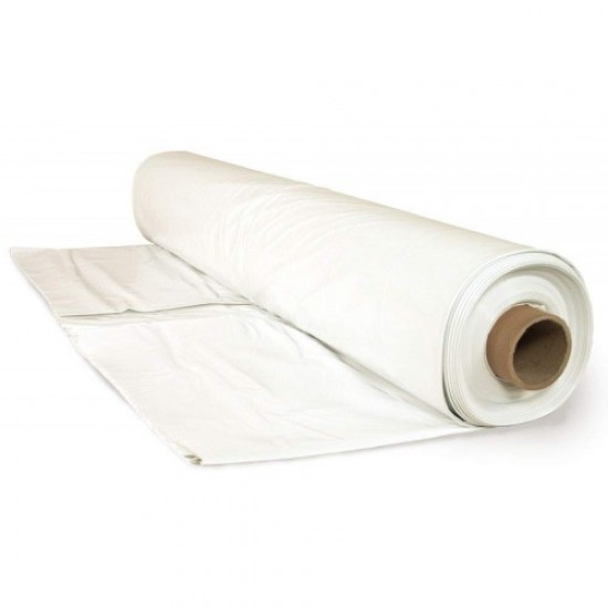 White plastic sheeting
